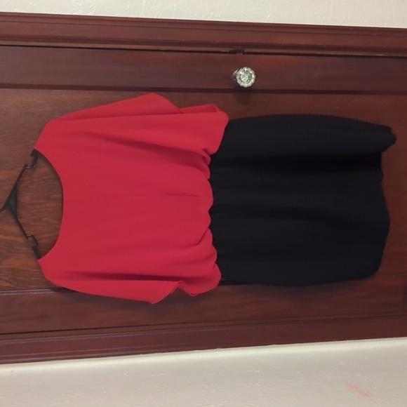 Enfocus Women Red and Black Dress Size 20W - Picture 6 of 7